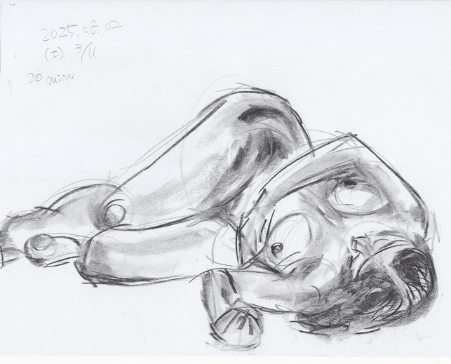 クロッキーヌード(25/08/02 2)