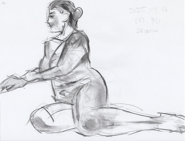 クロッキーヌード(25/09/13 1)