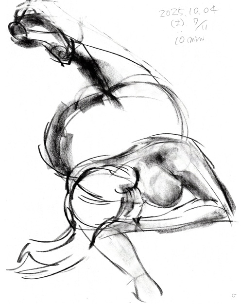 クロッキーヌード(25/10/04 2)