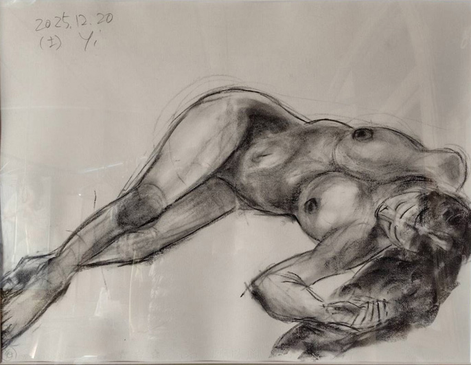 裸婦デッサン(25/12/20)